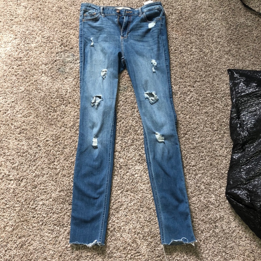 High wasted super skinny jeggings